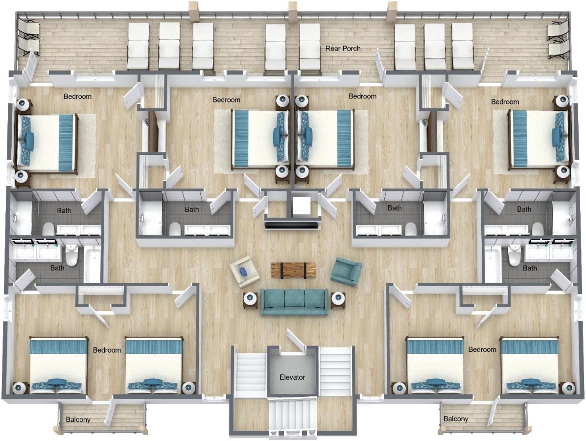The Pearl Gulf Front W-Prvt Heated Pool, 12 Bdrm -12,5Bath Alvacationrentals Gulf Shores Exteriér fotografie